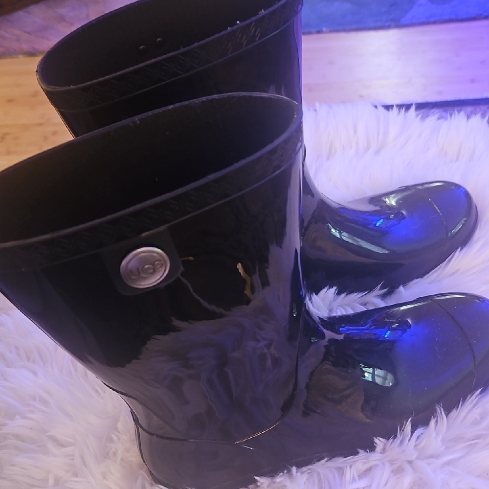UGG Black Women's Rain Boots